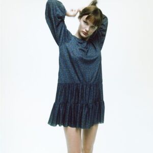 Zara Mini Floral Print Dress